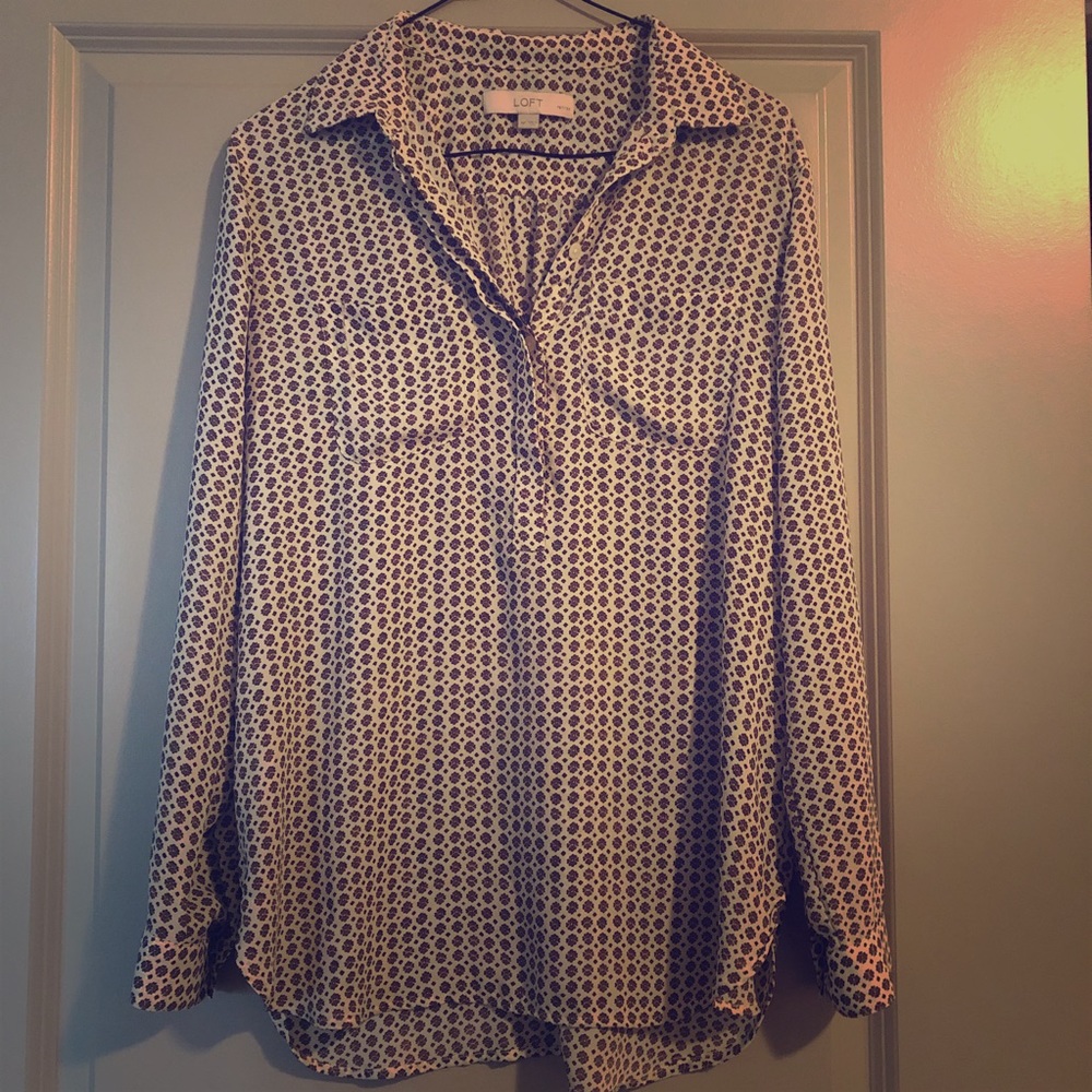 Ann Taylor LOFT Floral Blouse